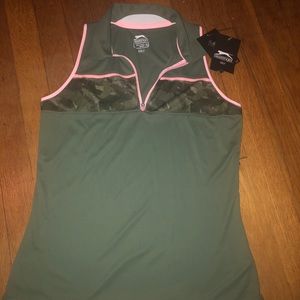 Slazenger army green golf tank
